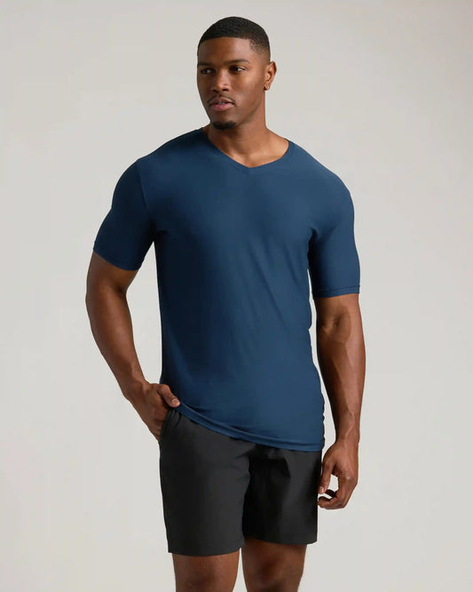 Navy Tall Active V-Neck