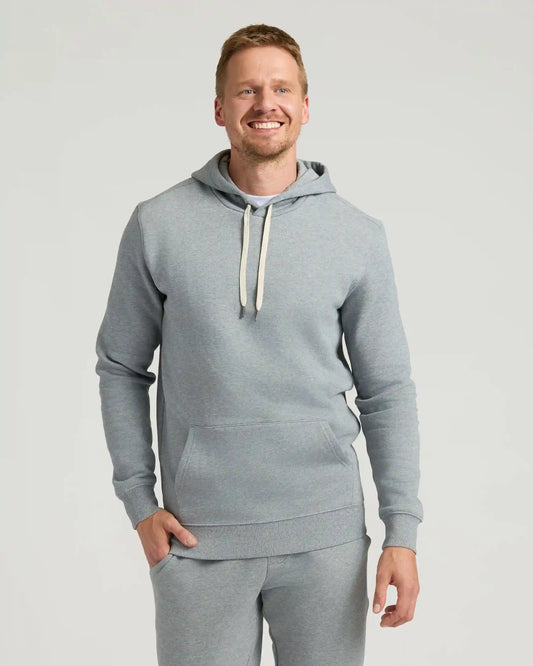 Medium Heather Gray Tall Fleece French Terry Pullover Hoodie